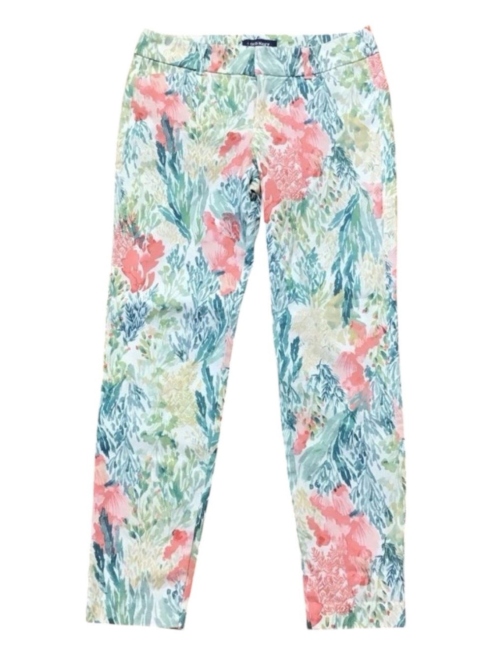 Floral Old Navy Pixie ankle pants mid rise size 4